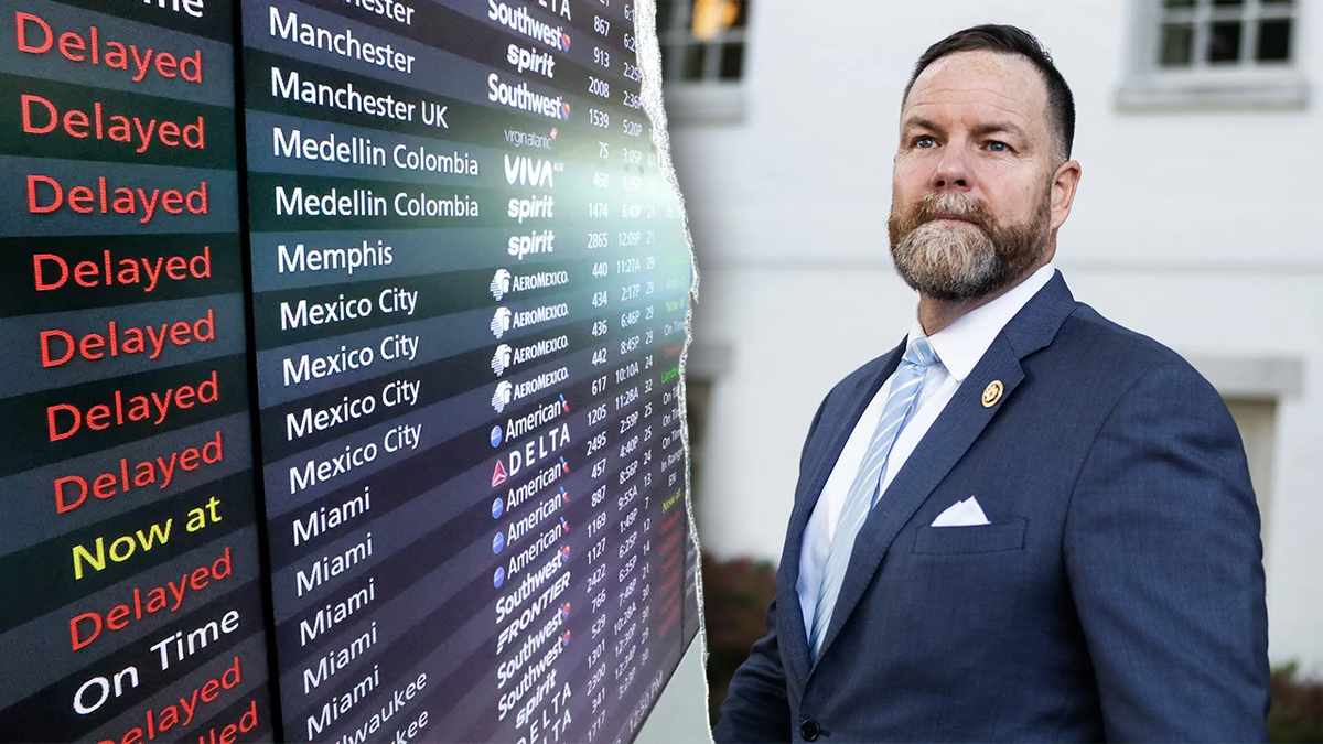 Flight delays at airport and Rep. Aaron Bean