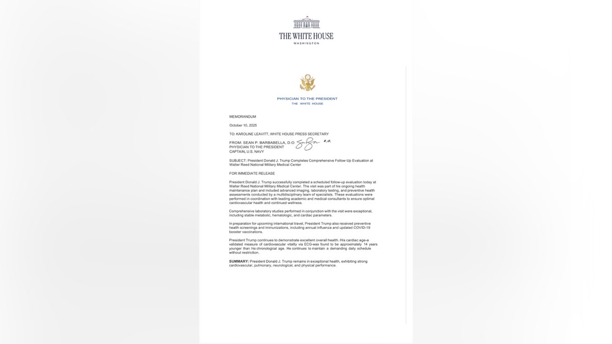 A memo from the Physician to the President