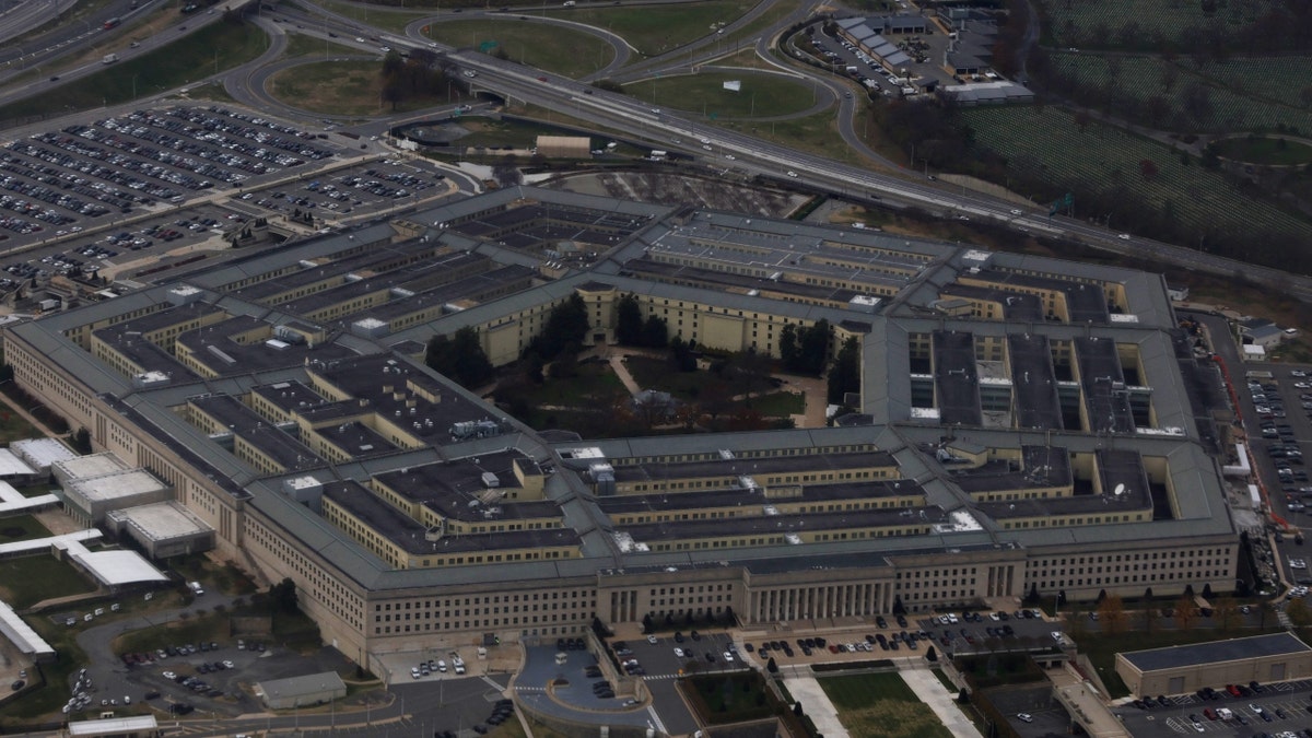 The Pentagon seen from the air.