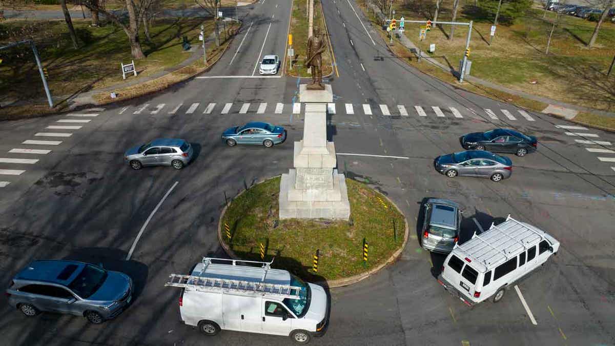 The monument of confederate General A.P. Hill used to stand prominently at the intersection of Laburnum Avenue and Hermitage Road in Richmond, Virginia. However, following a lengthy battle, it was approved by a judge to be removed and was taken down in 2022. The statue is currently in storage at an undisclosed location. Hill’s remains, which were inside the statue, have been re-interred at Fairview Cemetery in Culpeper County, Virginia.
