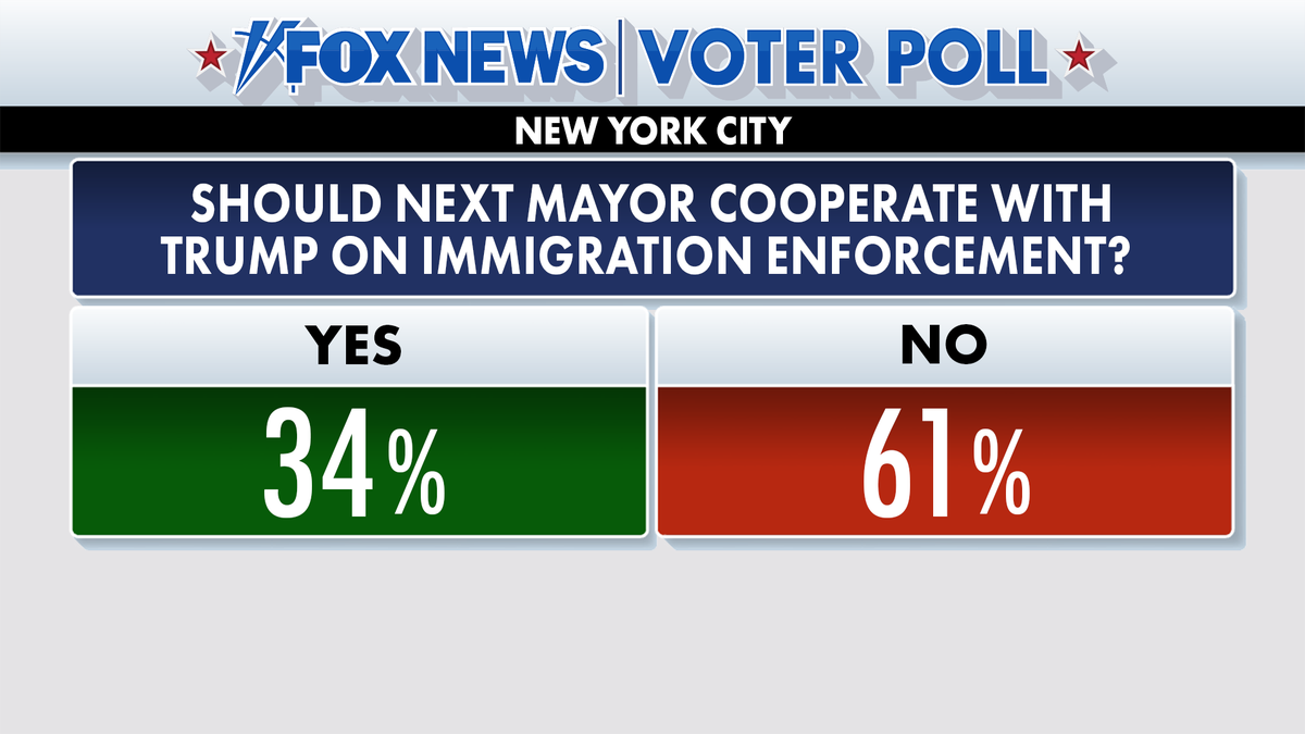 Fox News Voter Poll results on immigration enforcement in NYC