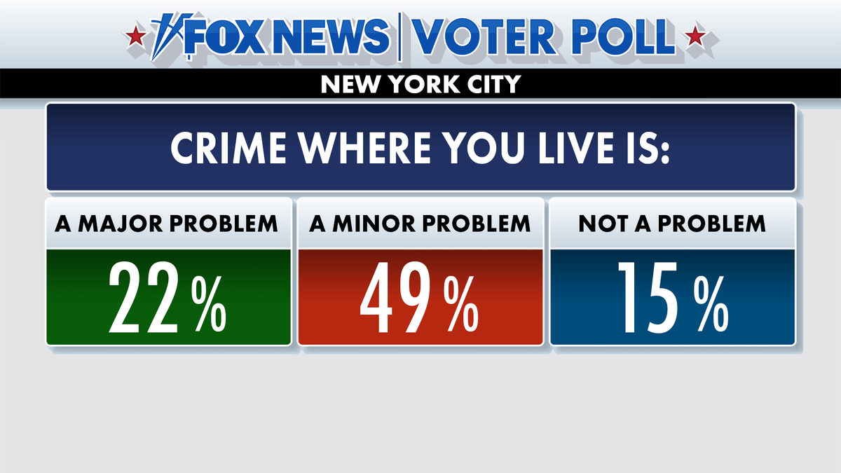 Fox News voter poll results of crime where you live in NYC