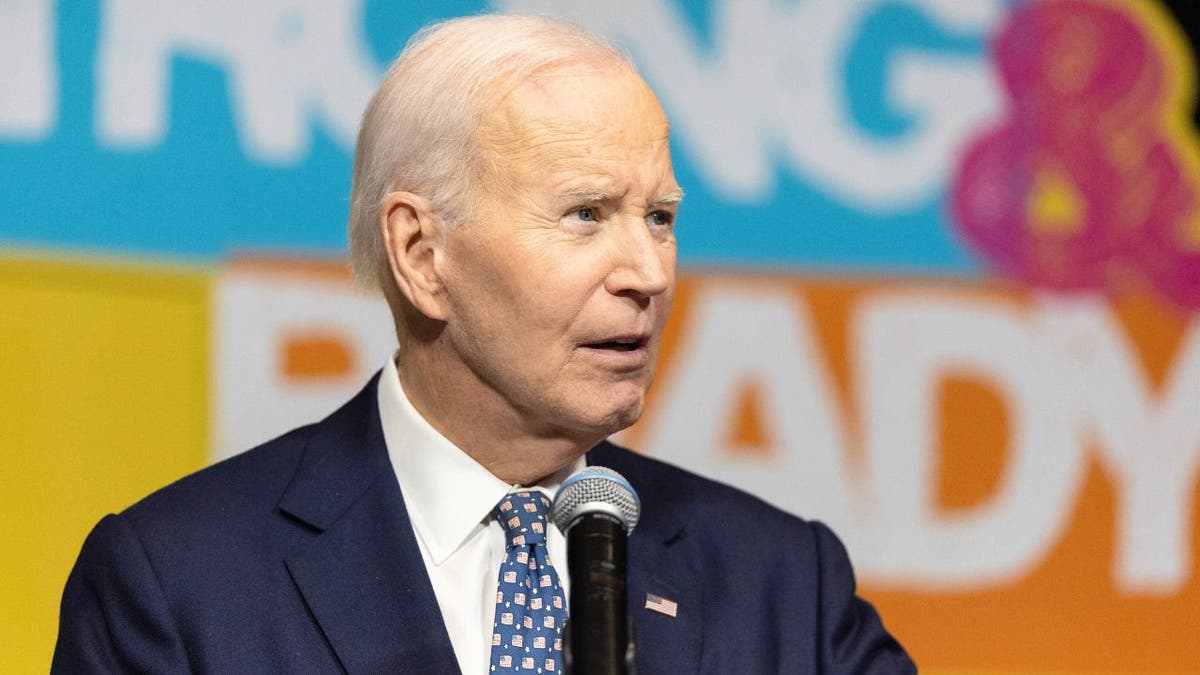 Joe Biden speaks at the Nebraska Democratic Party’s Ben Nelson Gala in Omaha.