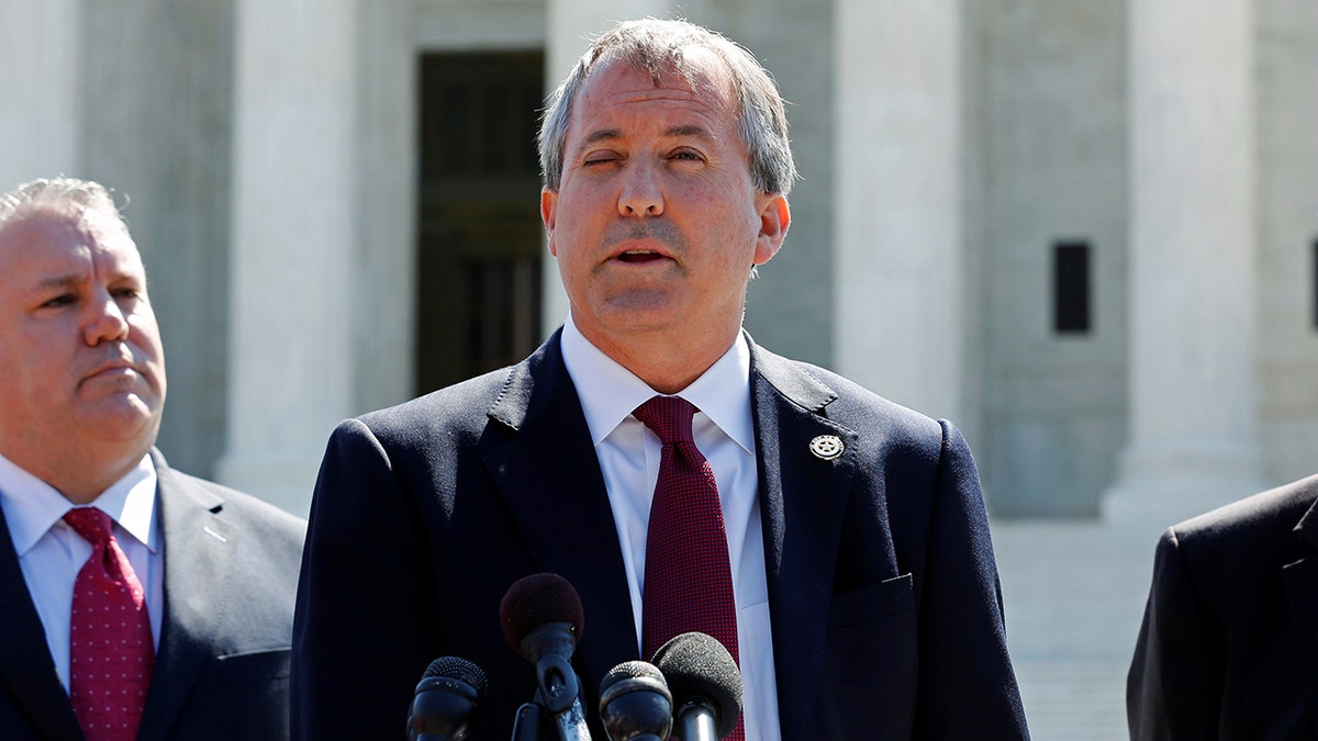 Ken Paxton, Texas Attorney General speaking at an event.