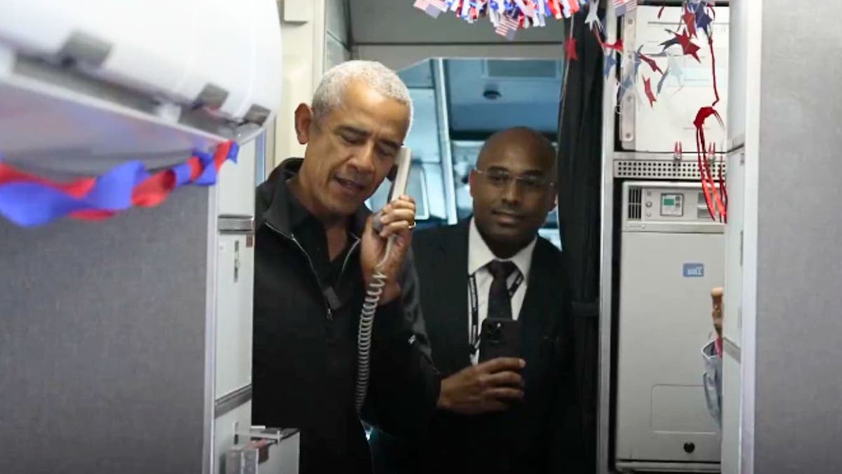 Obama thanks veterans over intercom