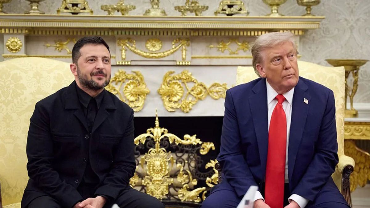 Trump sits with Zelenksyy