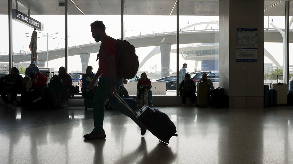 Travelers at LAX