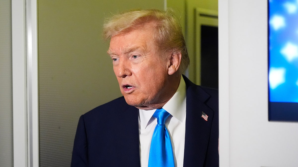 Trump speaking on Air Force One