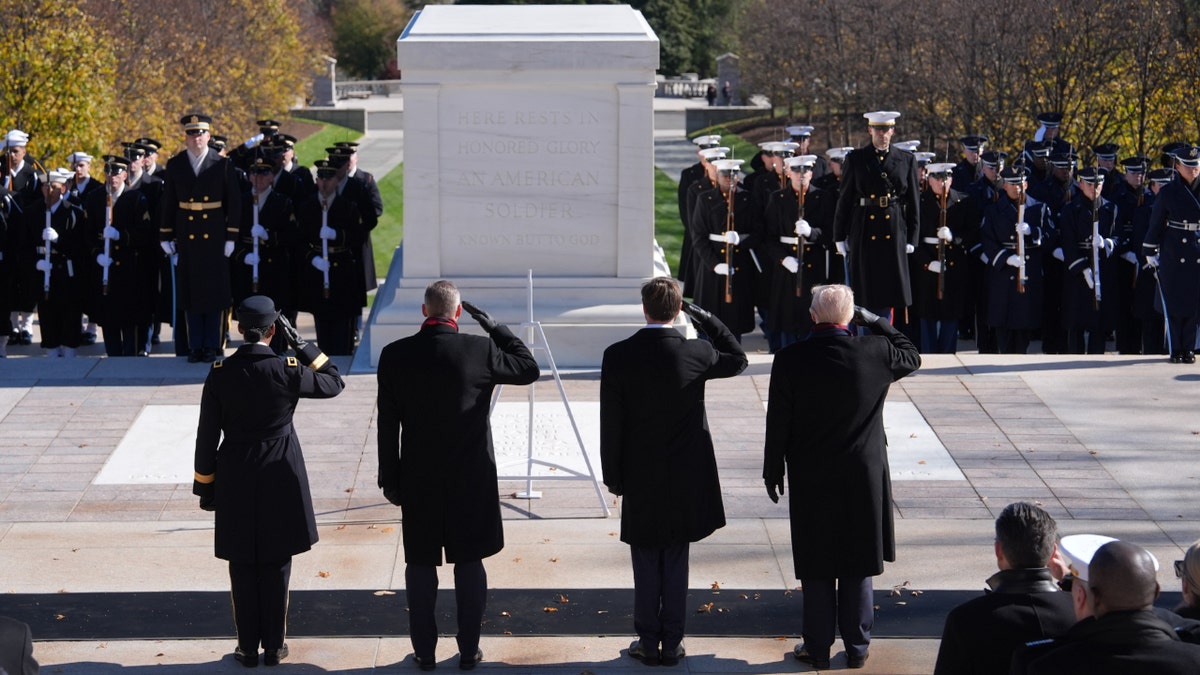 President Trump Tomb of the Unknown Solider Arlington