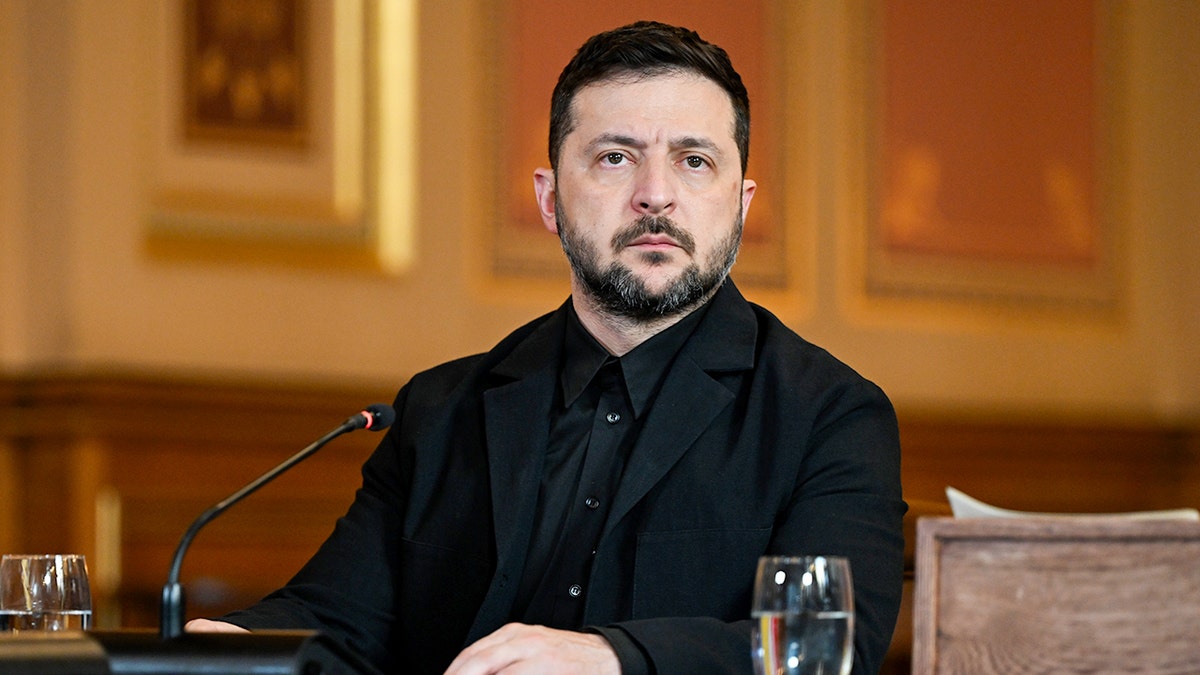 Zelenskyy looking stern