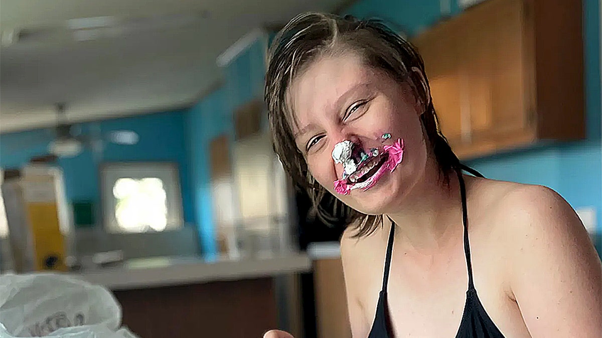 Kayla Hamilton celebrating a birthday prior to her murder.