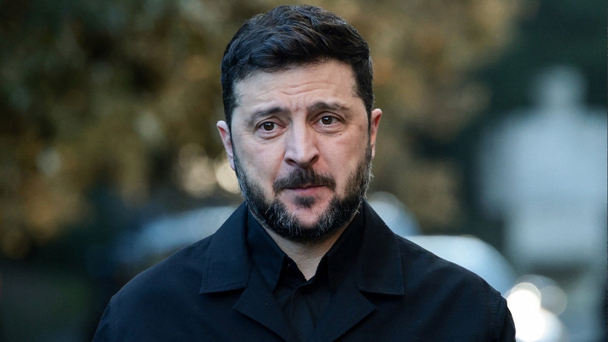 Ukraine's President Volodymyr Zelenskiy on the day he meets Pope Leo XIV in Castel Gandolfo, Italy, December 9, 2025.