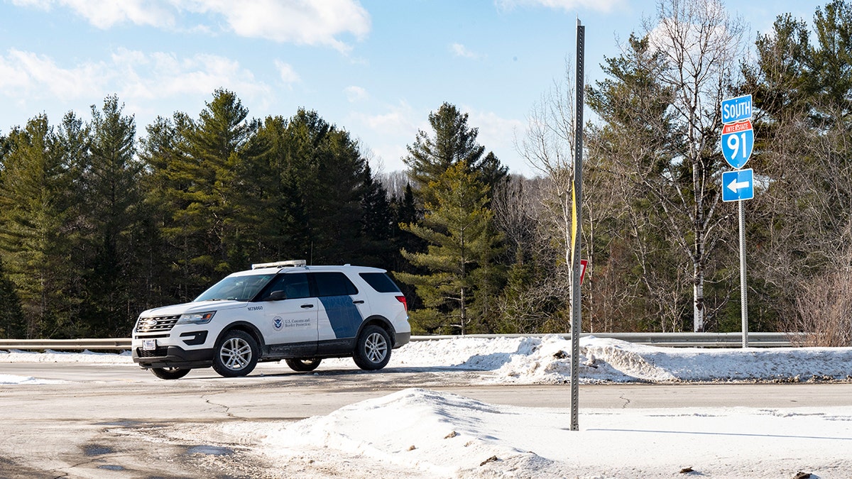 General view of the area related to the shooting death of US Border Patrol Agent in Vermont