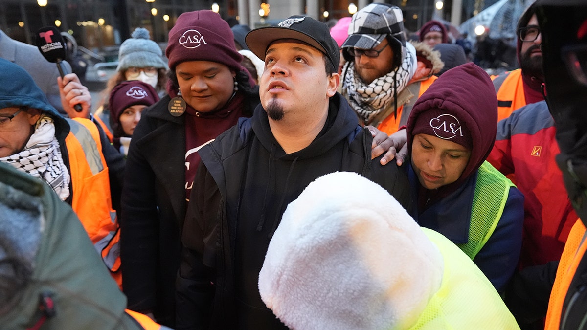 Kilmar Abrego Garcia as he checks into ICE center in Baltimore