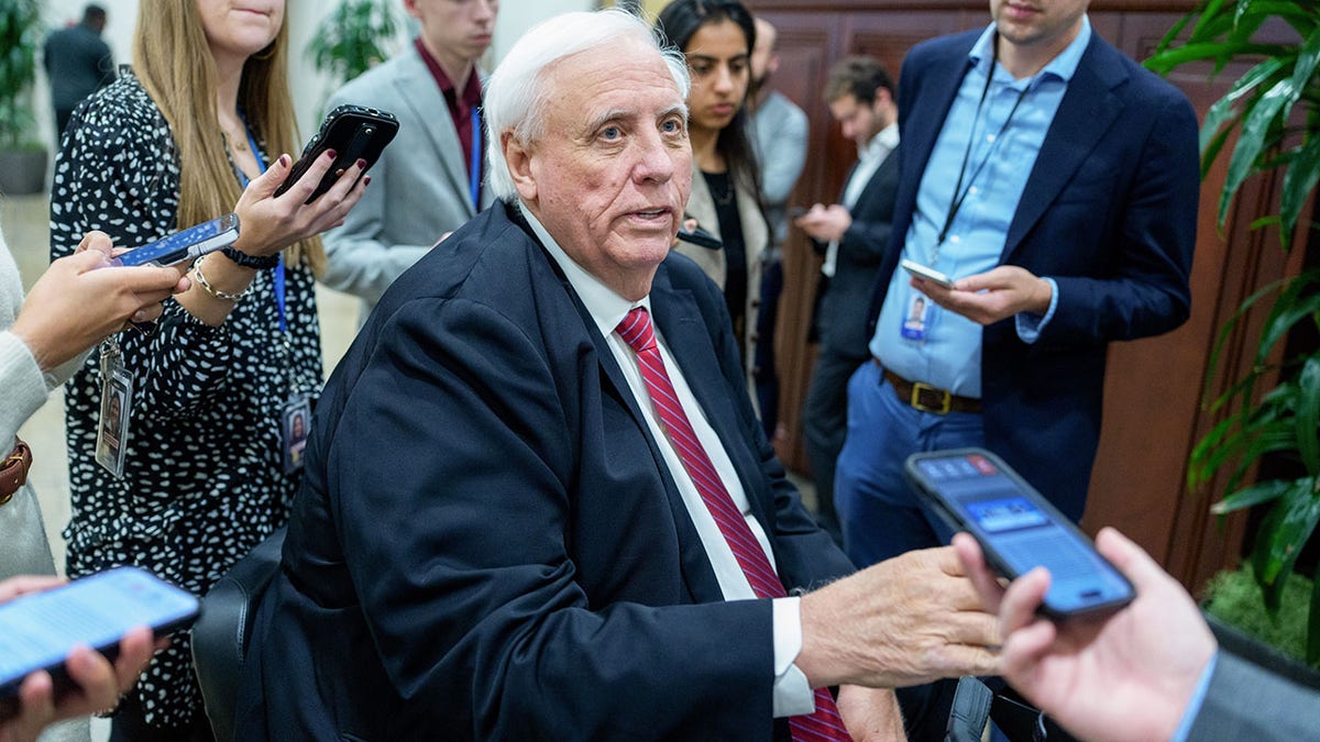 Sen. Jim Justice, R-W.V., in the Senate subway