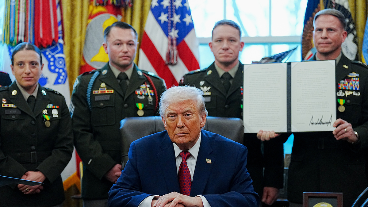 President Trumps holds Mexican border defense Medal presentation