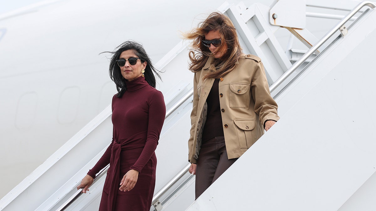 Second lady Usha Vance and First Lady Melania Trump