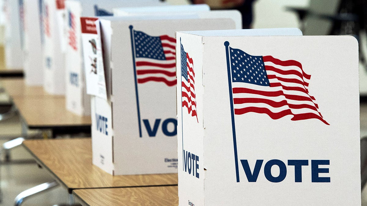 A voting booth