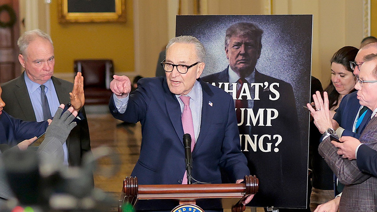 Sen. Schumer speaks with media