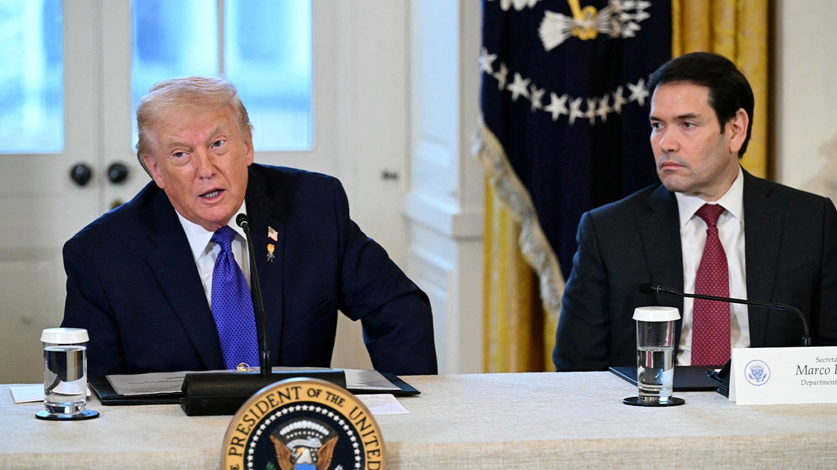 Trump and Rubio during oil meeting