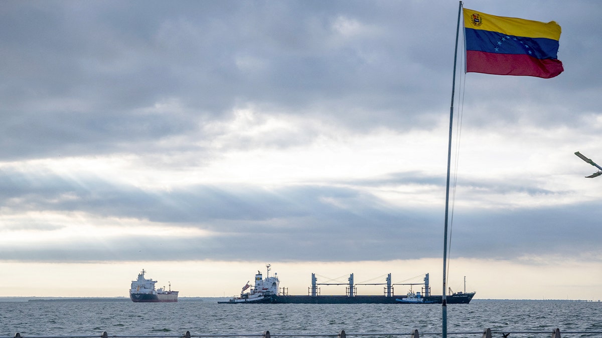 Oil tanker anchored near Venezuela