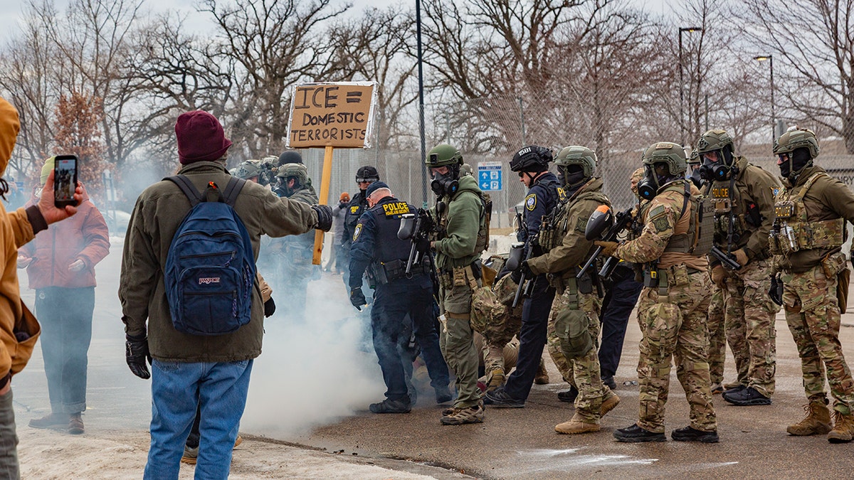 ICE agents and agitators clash in Minneapolis