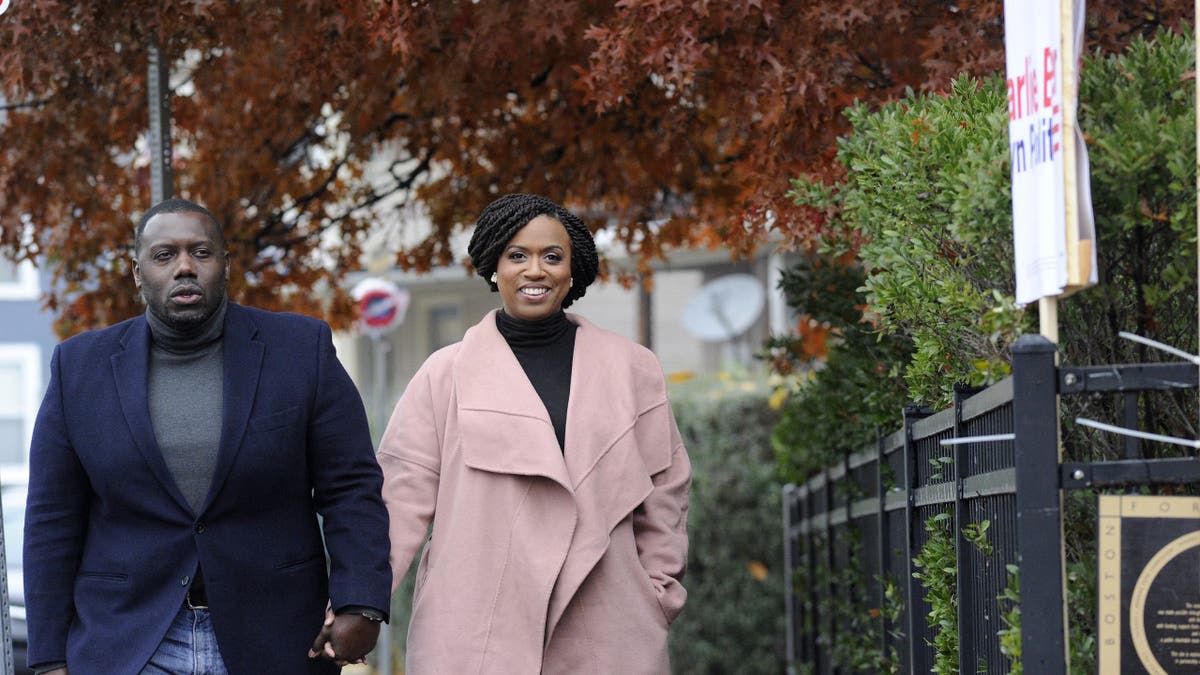 Rep. Ayanna Pressley, D-Mass., and her husband Conan Harris.