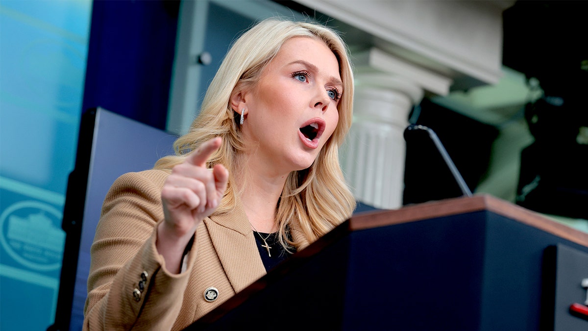 Karoline Leavitt at White House press briefing