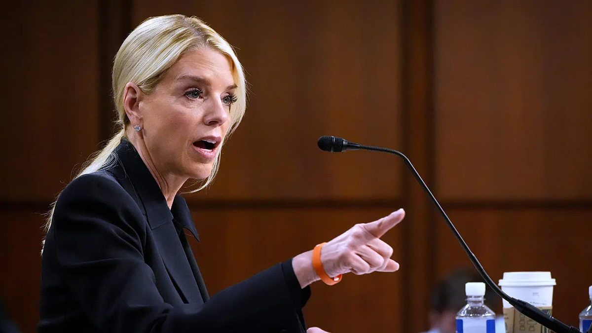 US AG Pam Bondi speaks during a congressional hearing