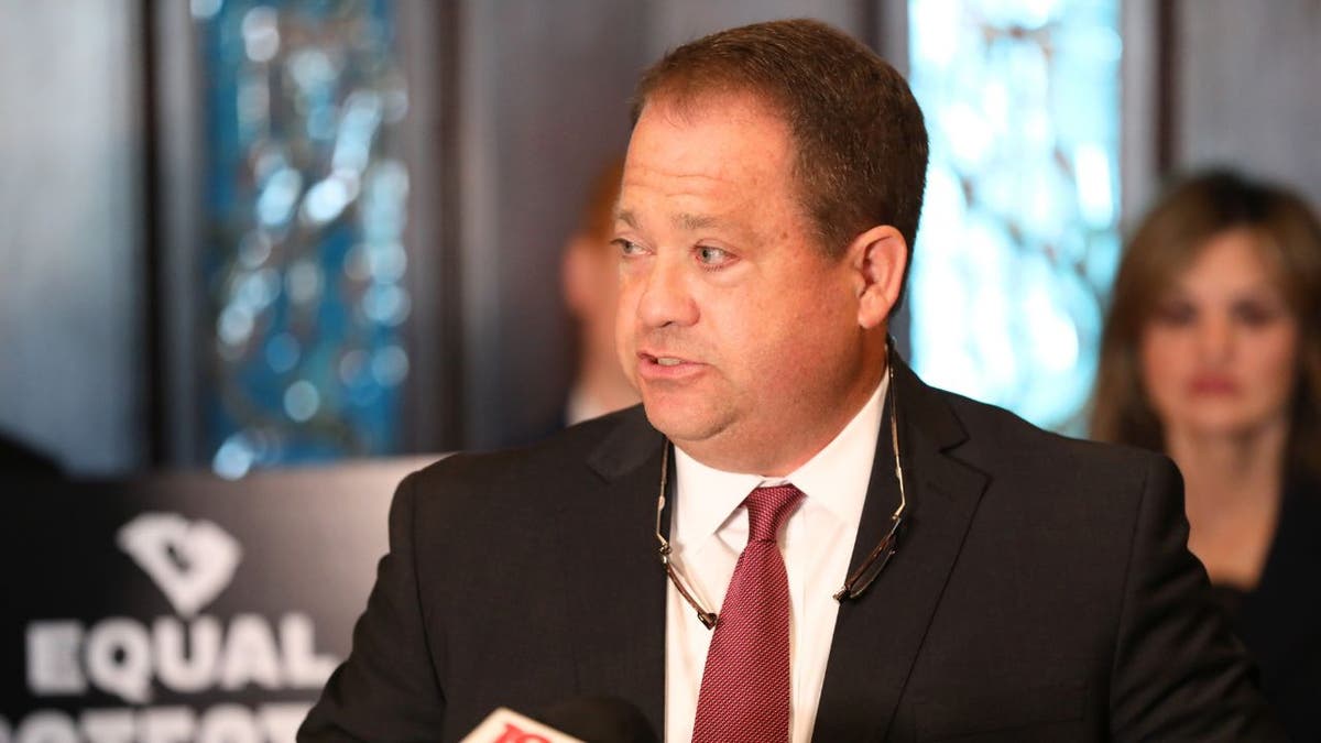 South Carolina state Sen. Lee Bright spoke at a news conference about an abortion bill.