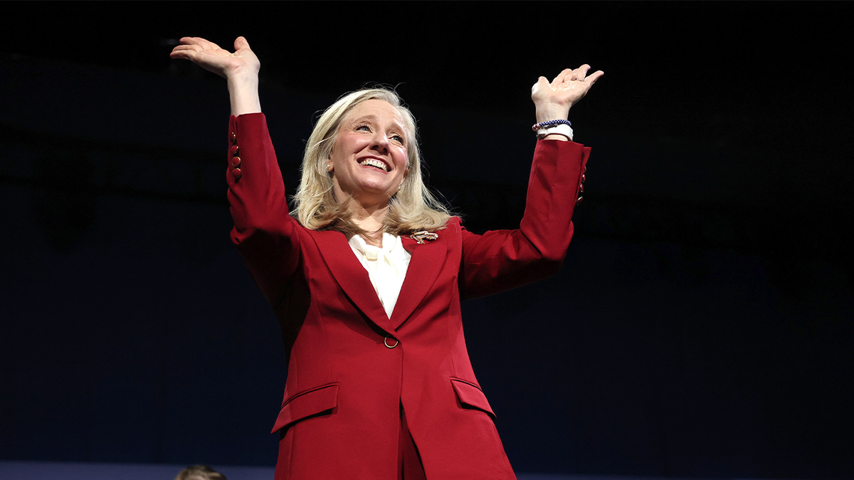 Abigail Spanberger celebrates Virginia gubernatorial win