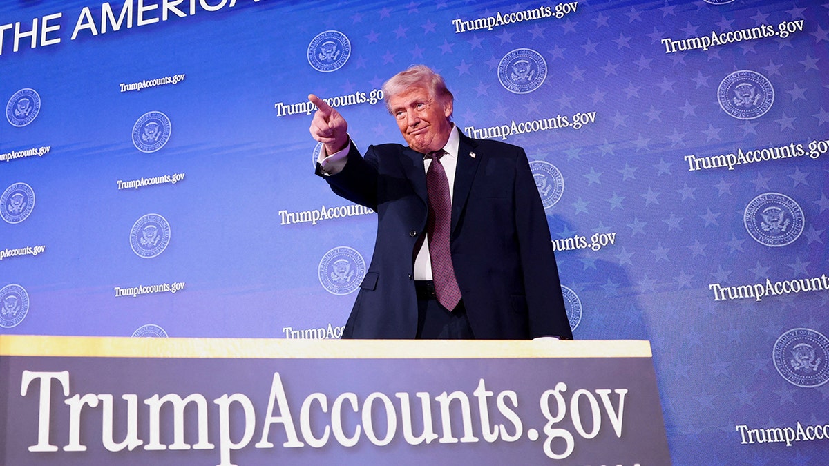 Trump gestures