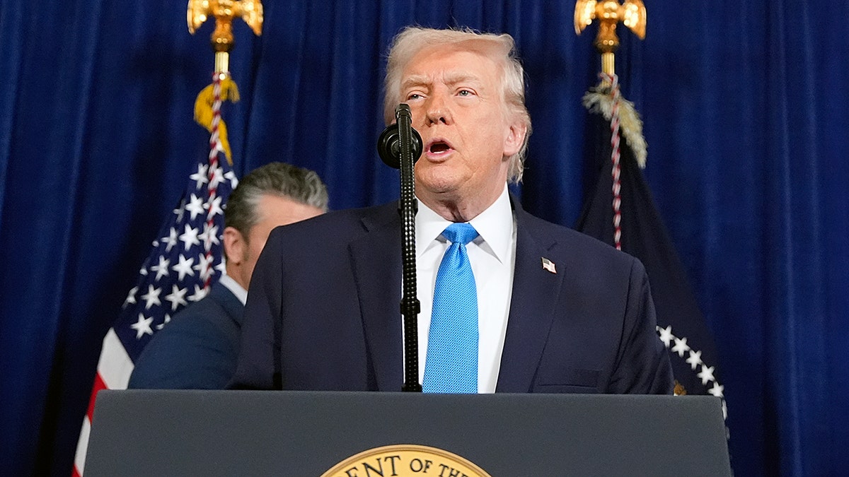 President Donald Trump speaking