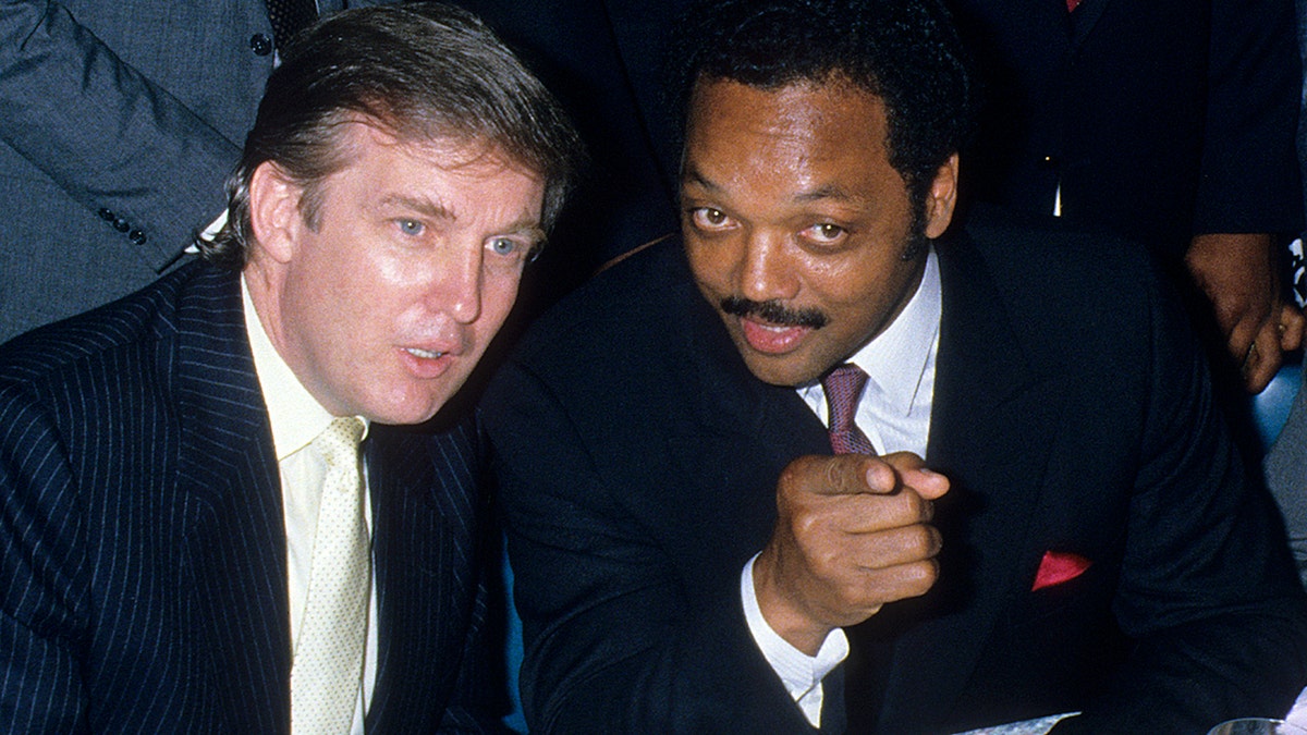 Donald Trump and Rev Jesse Jackson