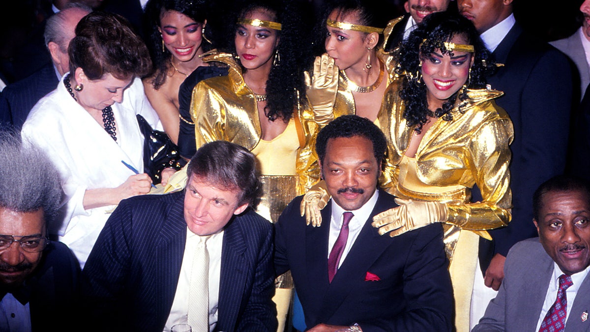 Donald Trump and Jesse Jackson