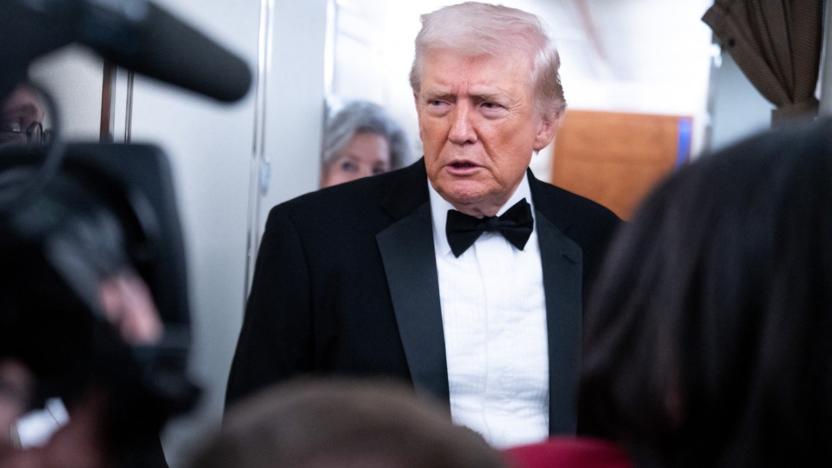 Donald Trump aboard Air Force One