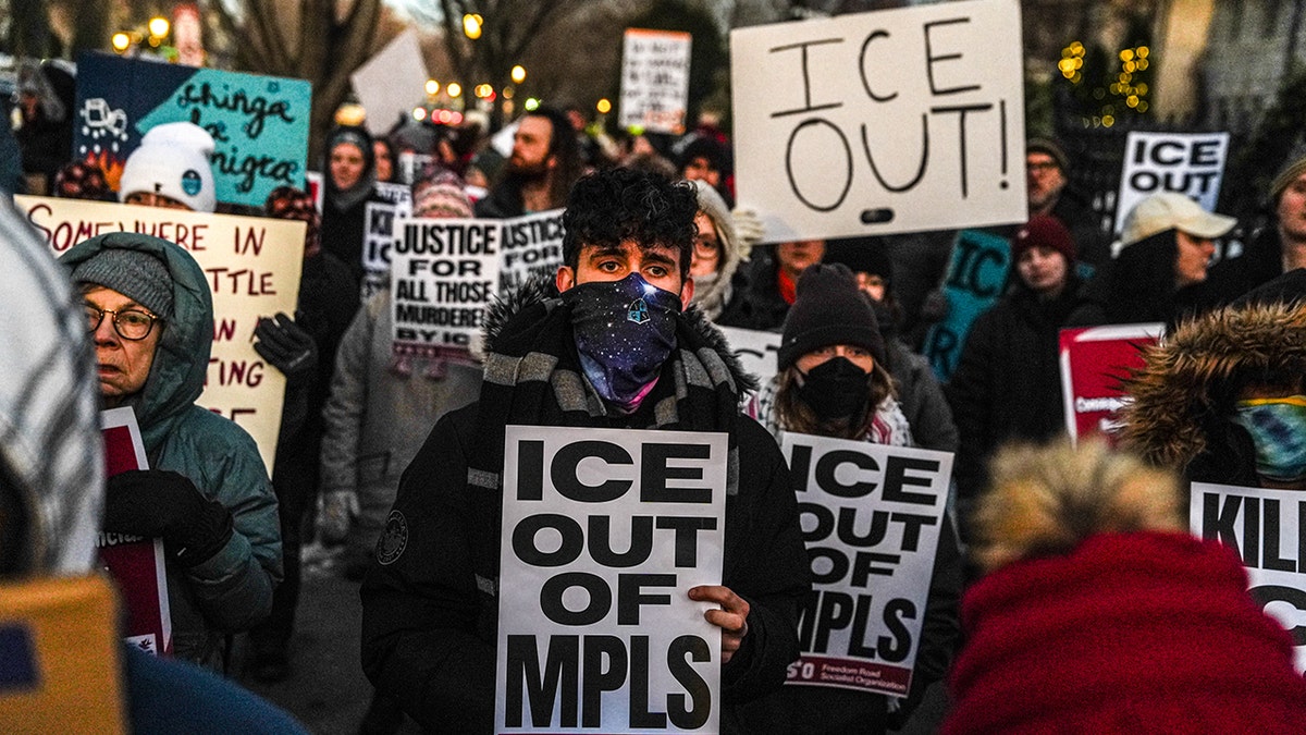 anti-ICE protest