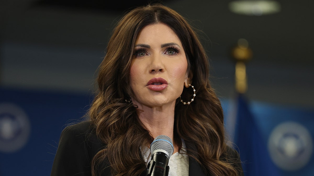 DHS Secretary Noem Holds Press Conference In Miami