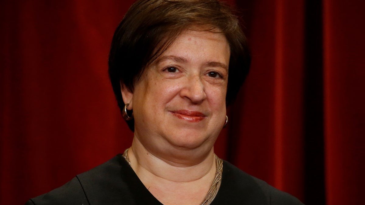 U.S. Supreme Court Justice Elena Kagan participates in taking a new family photo with her fellow justices at the Supreme Court building in Washington, D.C., U.S., June 1, 2017. REUTERS/Jonathan Ernst - RC17E9C01E10
