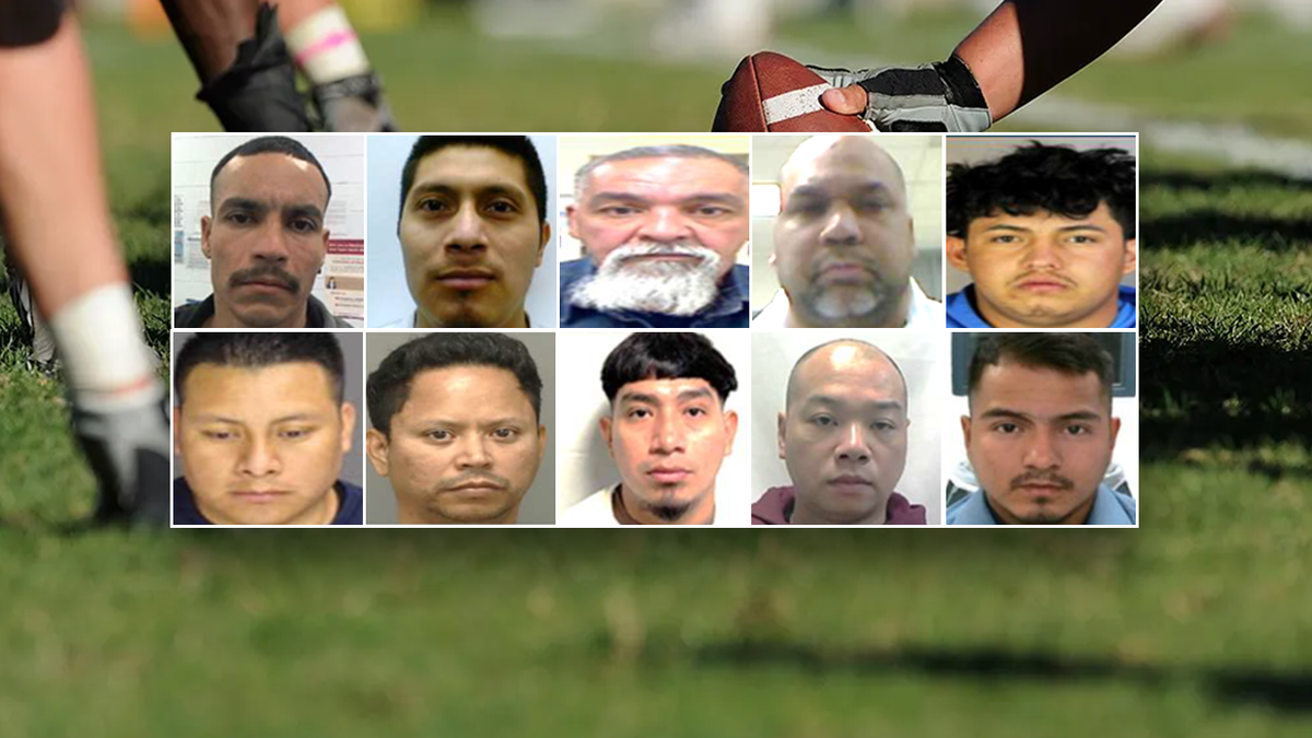Illegal alien mugshots of illegals arrested by ICE during Super Bowl weekend 2026