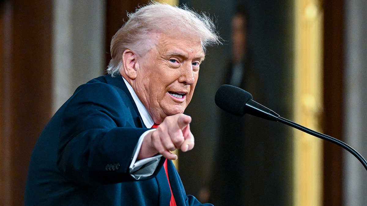 Trump pointing