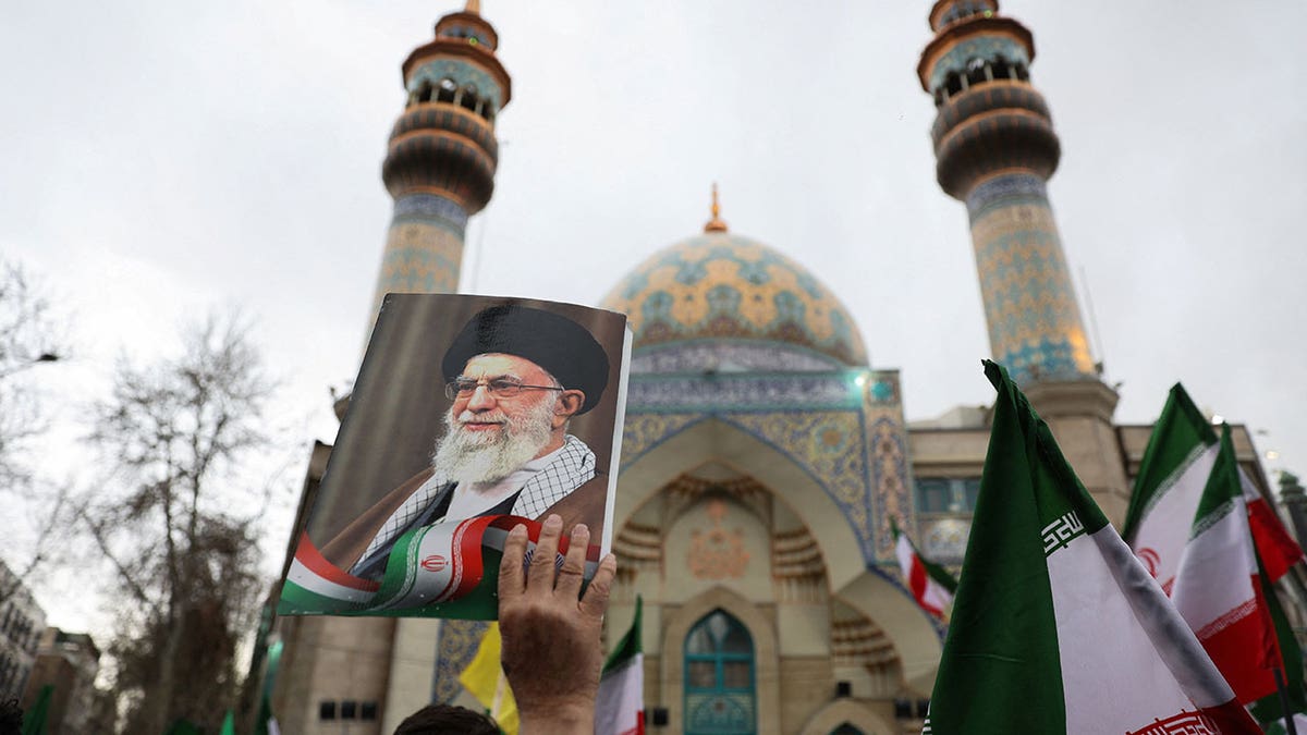 Iranian demonstrators protest against the U.S.