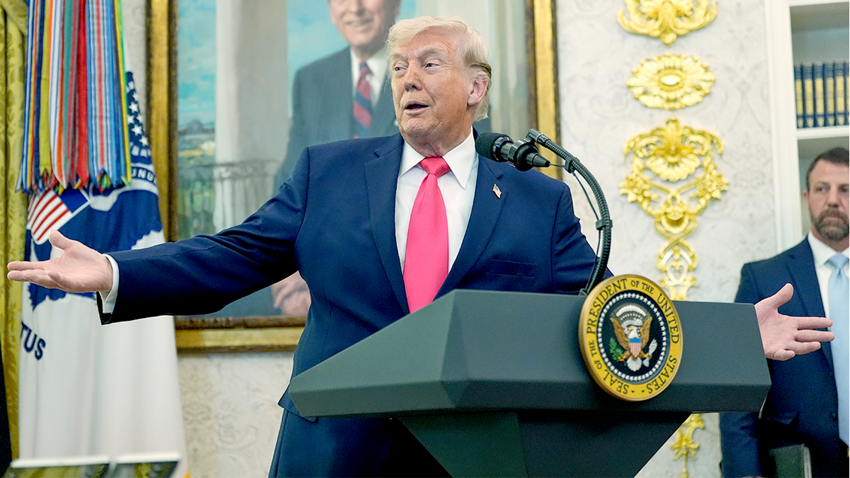 President Donald Trump in the Oval Office