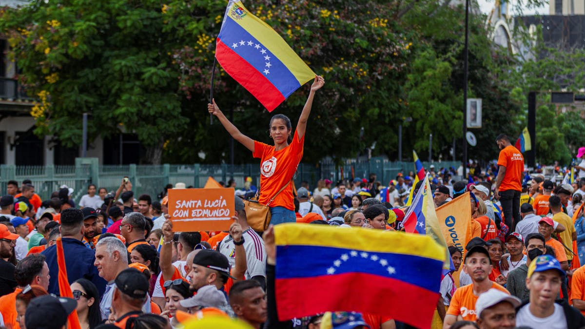 Venezuelan political rally