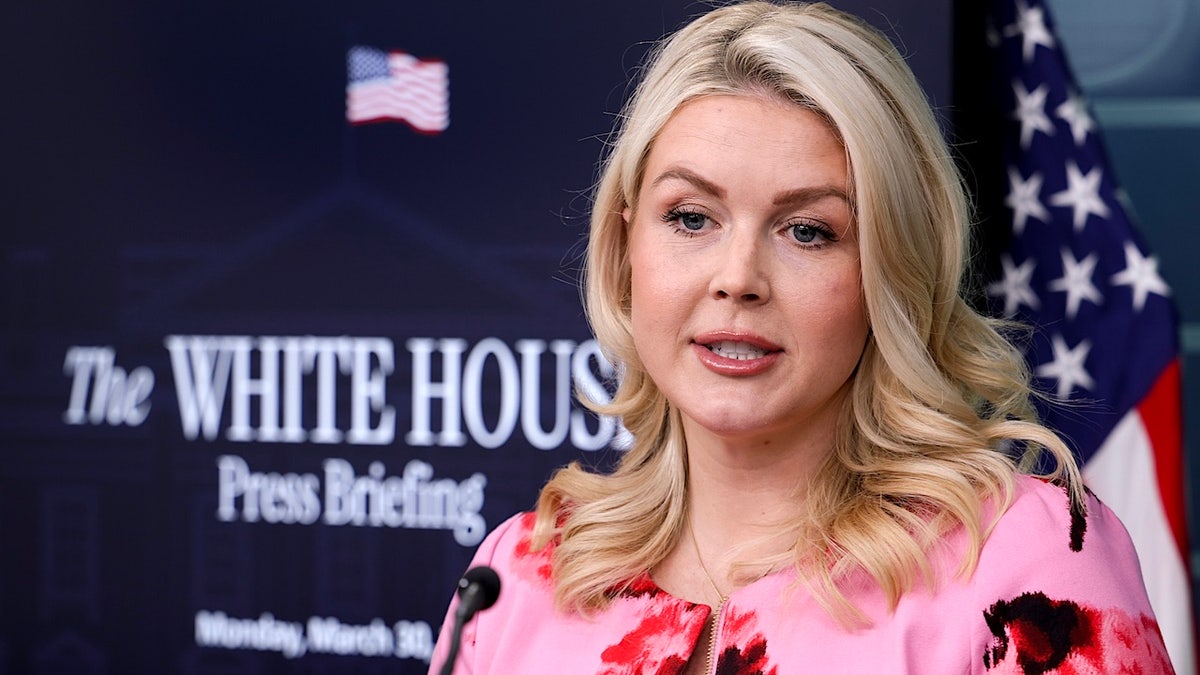 karoline leavitt speaks at the white house press briefing