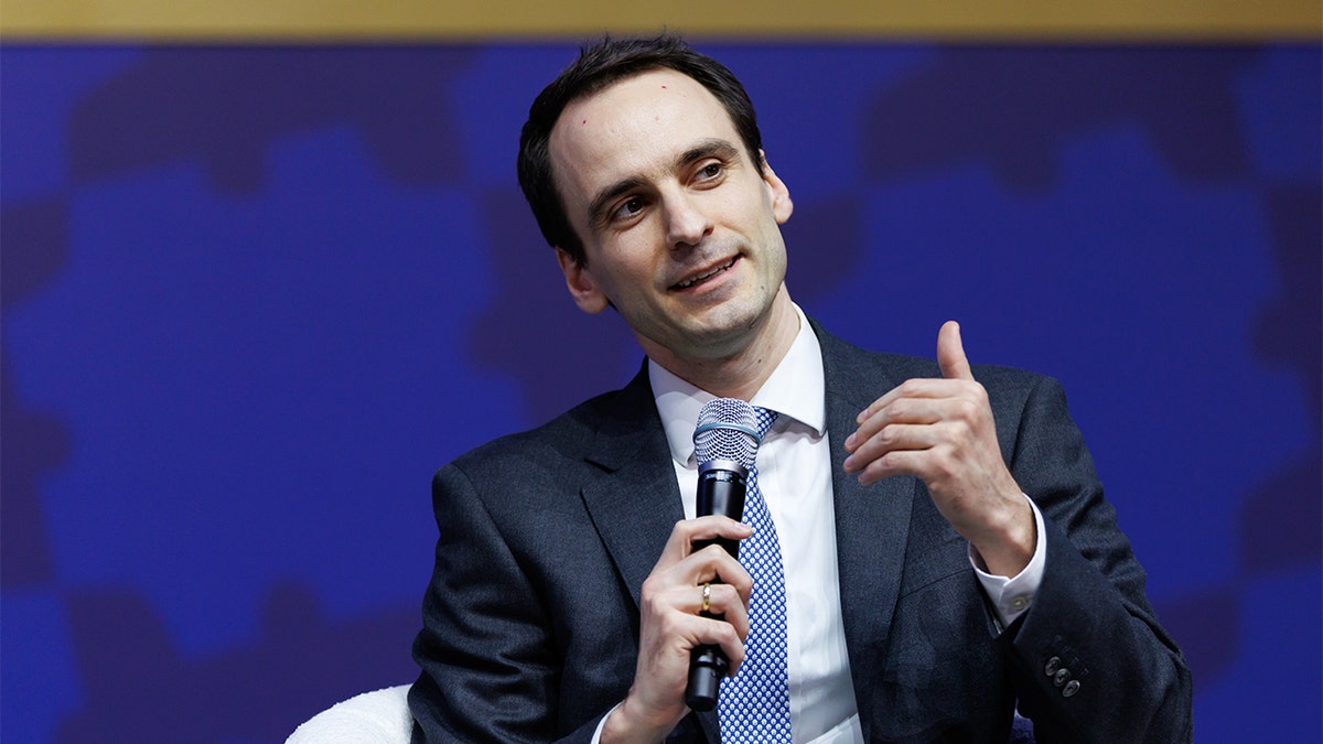 U.S. science and technology official speaks onstage at an international economic forum in South Korea.