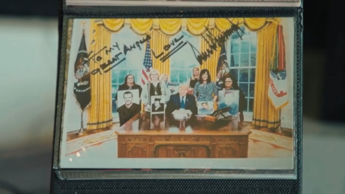 Morfin family with Donald Trump