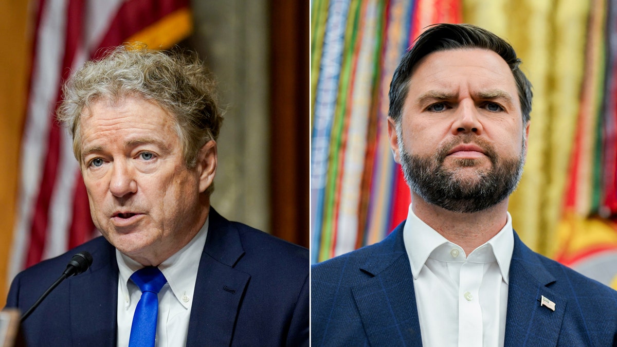 Left: Sen. Rand Paul; Right: Sen. JD Vance