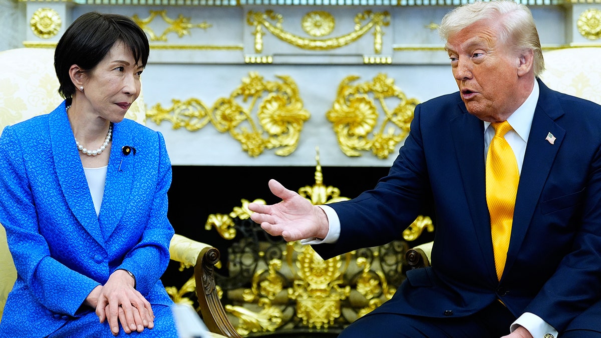 President Donald Trump and Sanae Takaichi