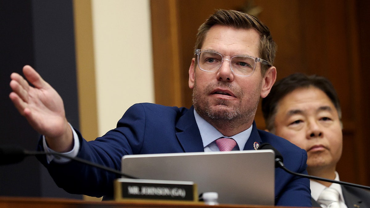 Swalwell speaking during hearing